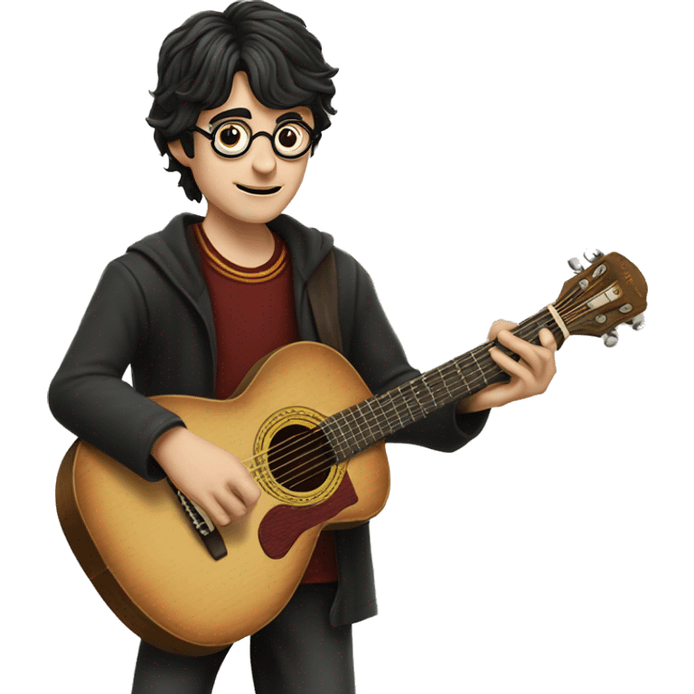 Harry potter playing a guit emoji