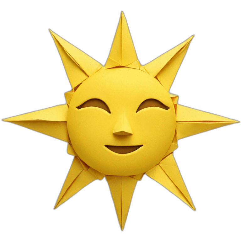 origami sun emoji