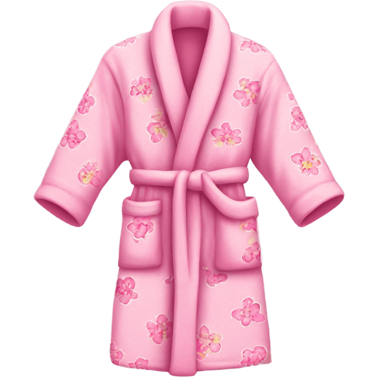 pink floral bathrobe emoji