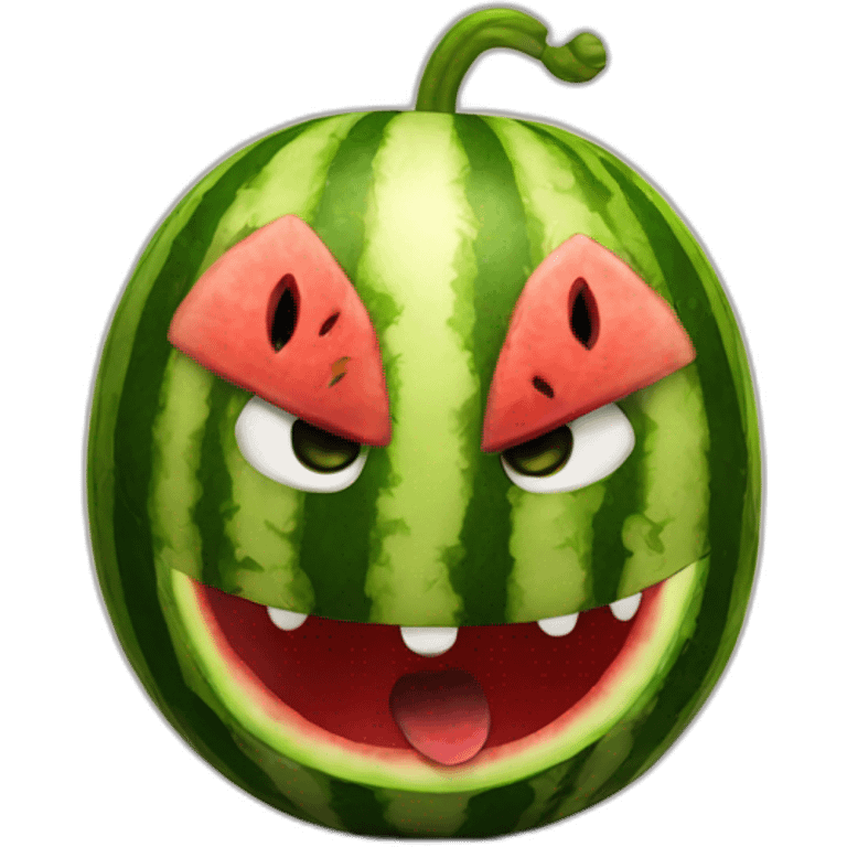 Evil Watermelon emoji