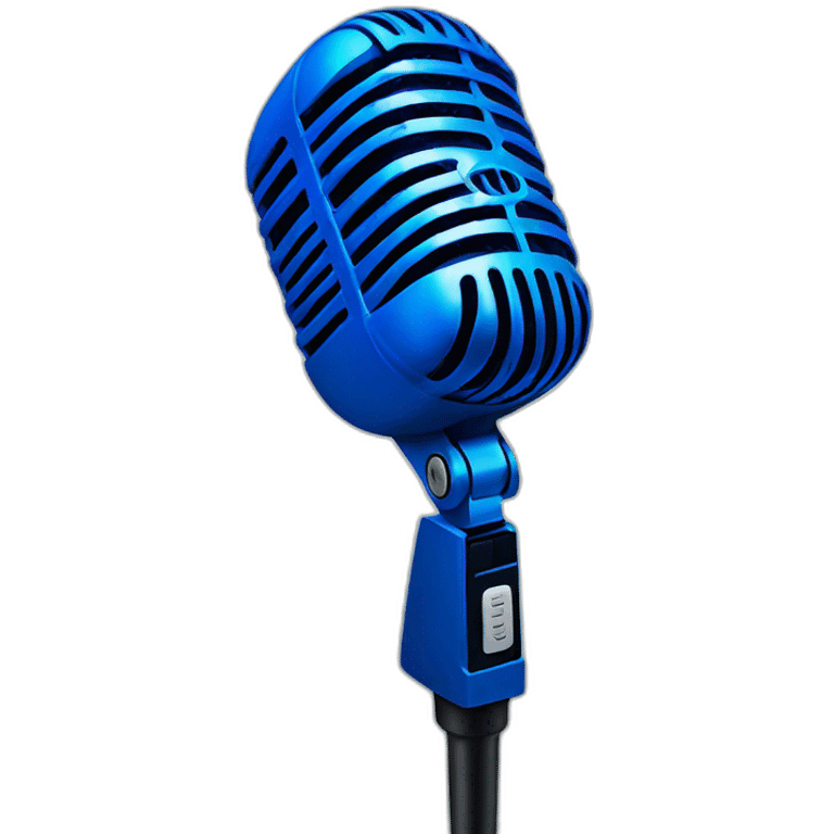 blue microphone emoji