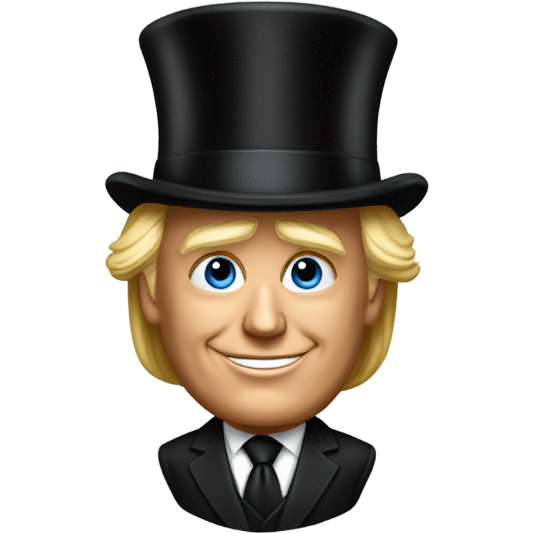 President trump top hat emoji