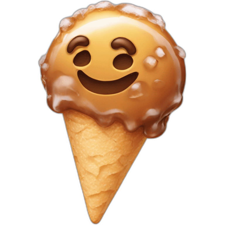 Chat mange glace emoji