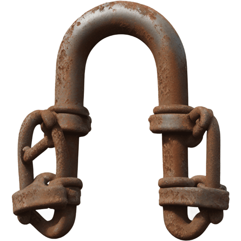 old metal shackles emoji