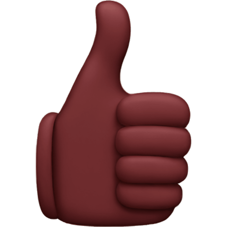 Maroon thumbs up emoji