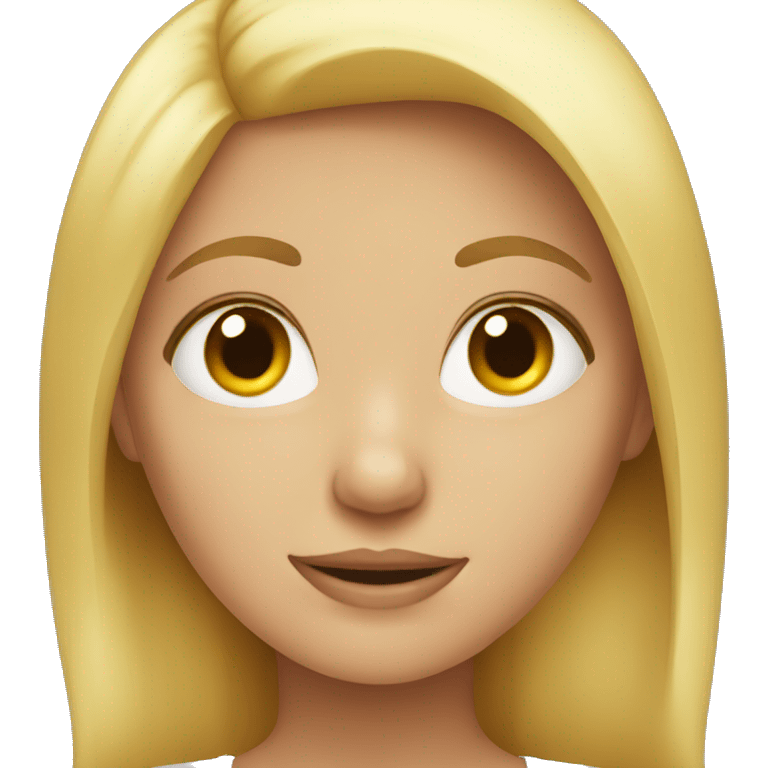 Blond girl emoji