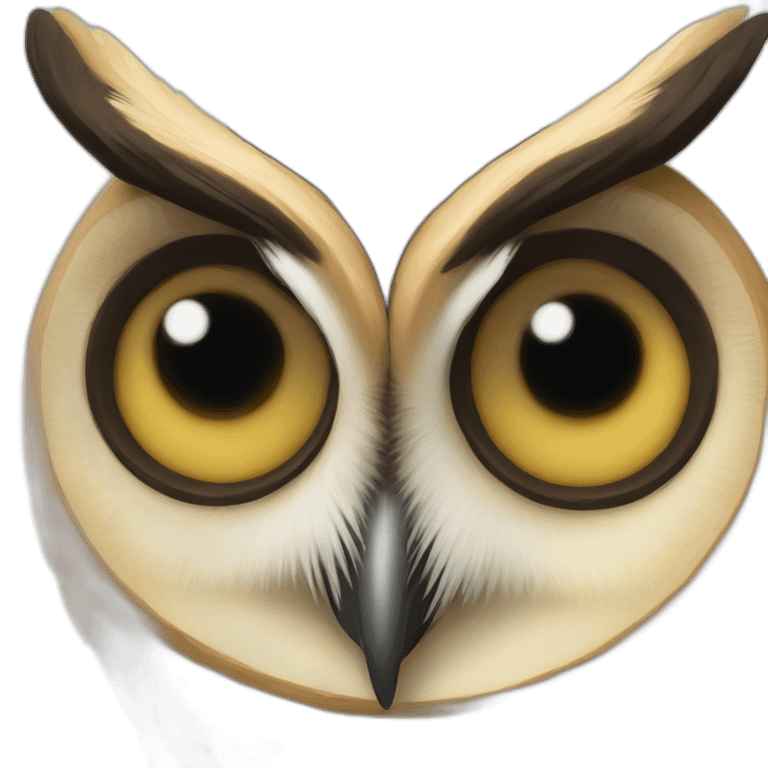 Long necked owl emoji