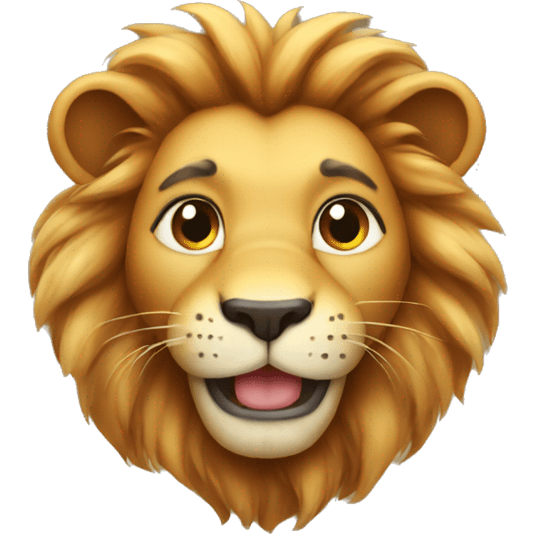 Cute lion emoji