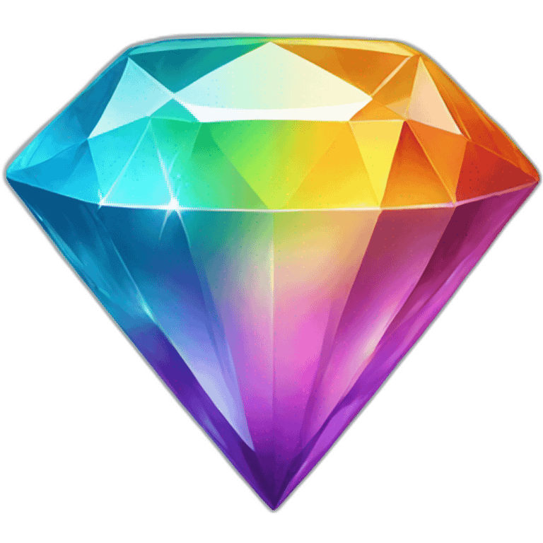 Rainbow diamond  emoji