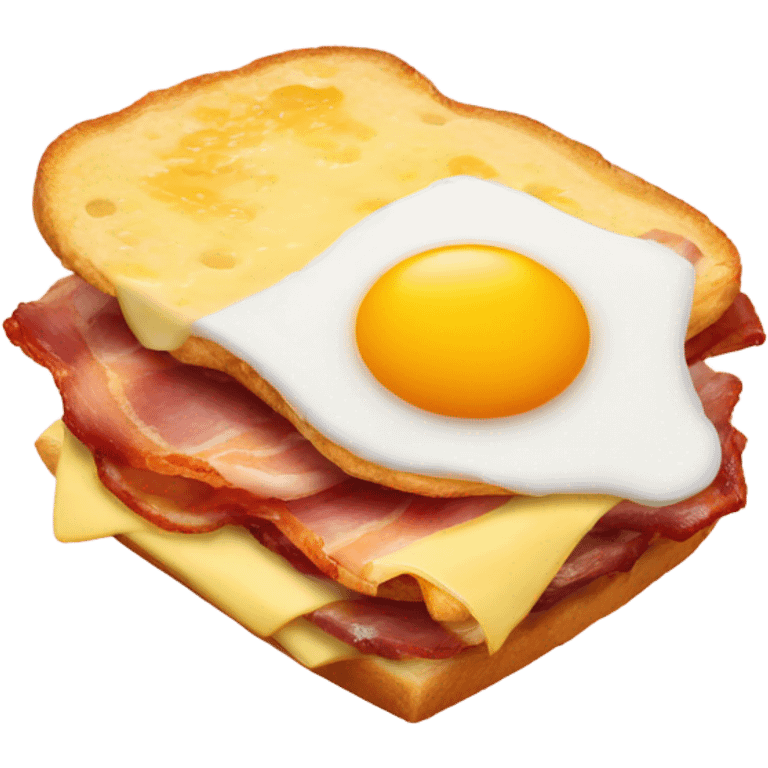 Bacon egg an cheese  emoji