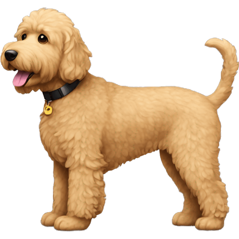 Golden doodle black emoji