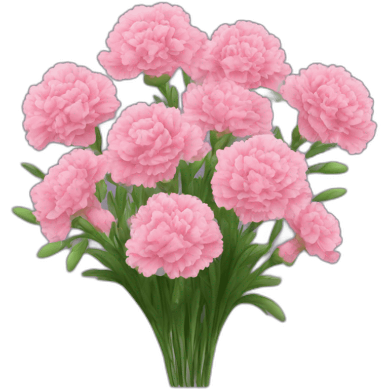 flowers bouquet carnations emoji