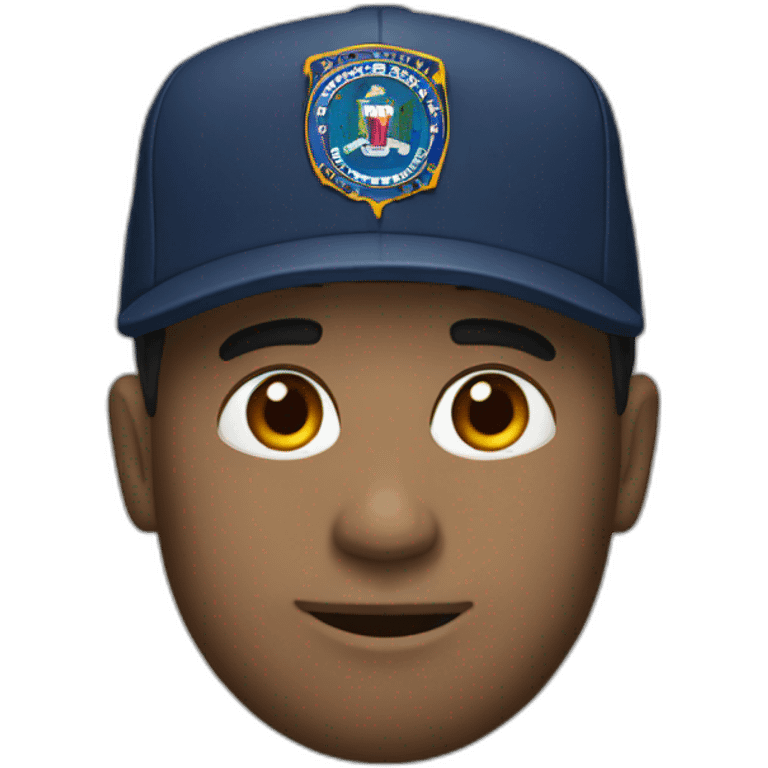 man with FBI cap emoji