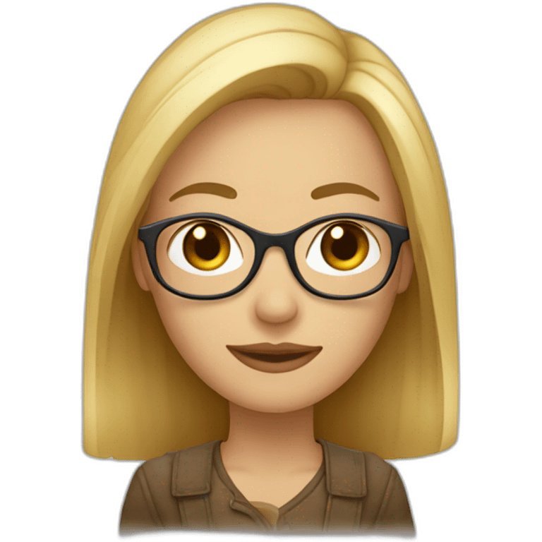 blonde et brun à lunette qui se font un câlin emoji