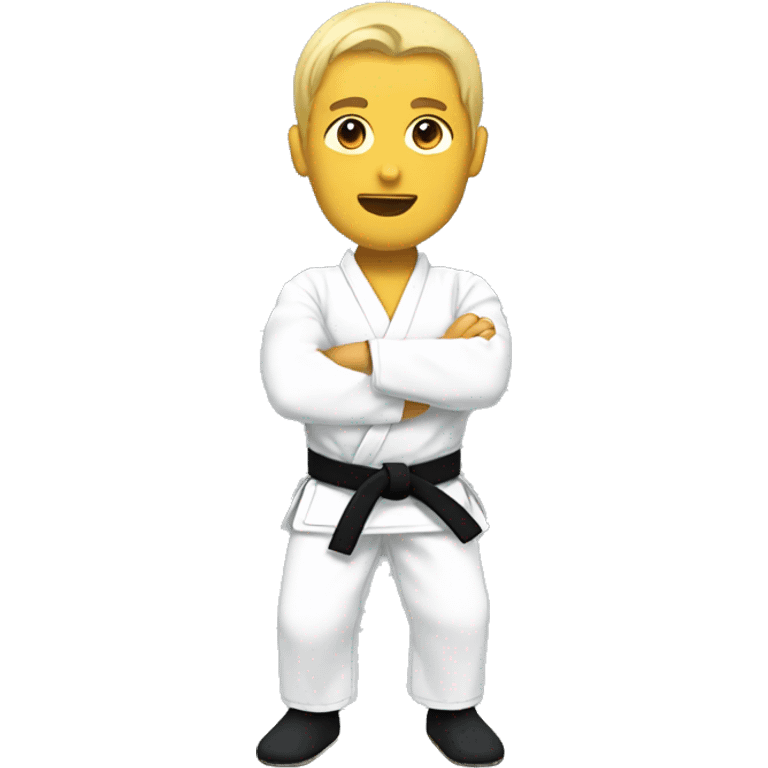 White belt jujitsu emoji