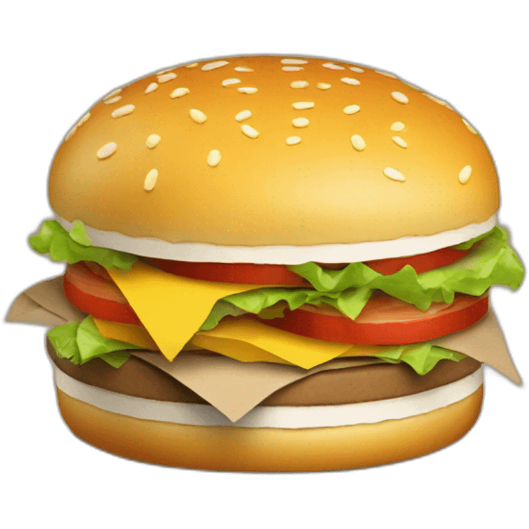 paper-burger emoji