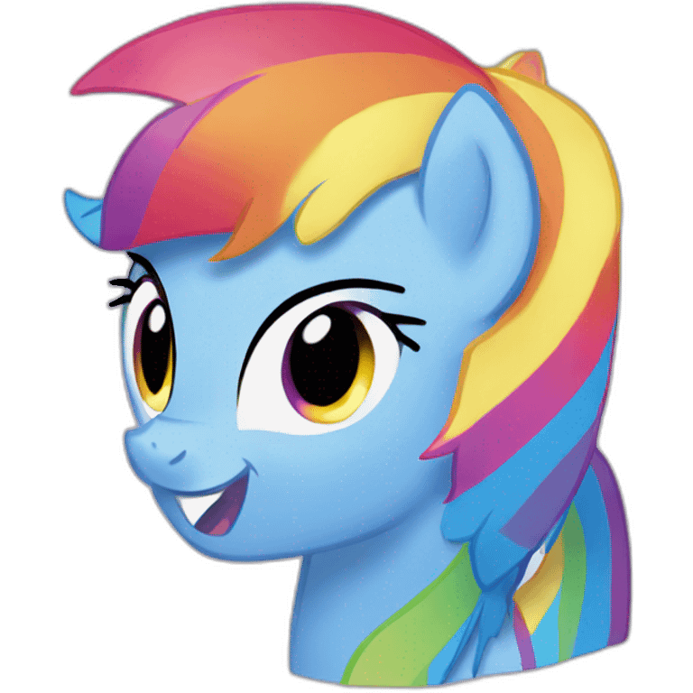 rainbow my little pony emoji