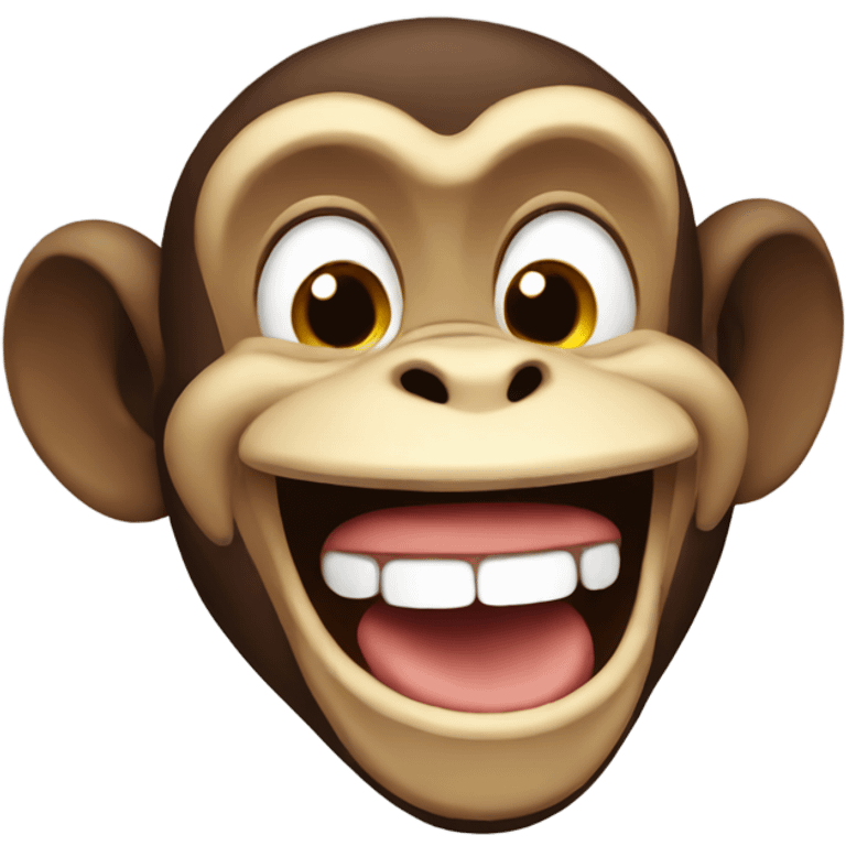 monkey laughing emoji