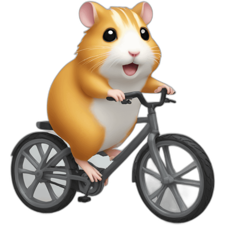 hamster in bike emoji