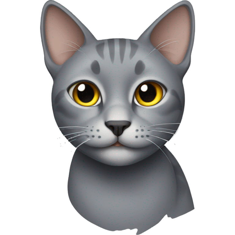 gray cat  emoji