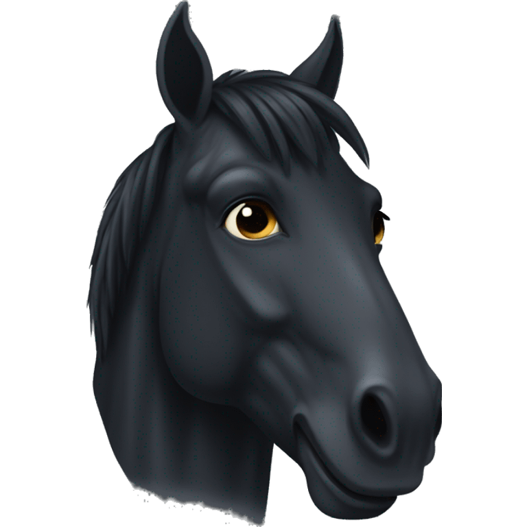 Dark horse emoji