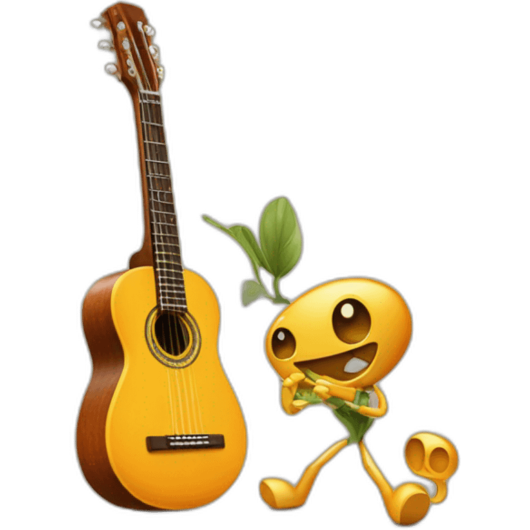 Un phasme qui joue de la guitare emoji