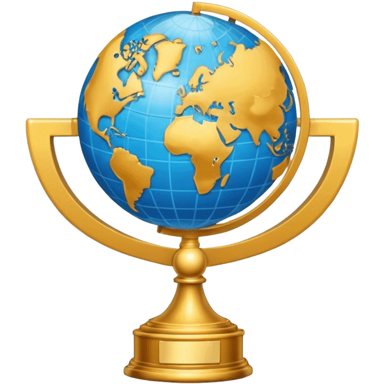 trophy with globe in it emoji