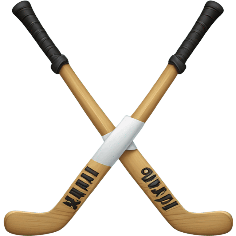 hockey sticks crossing swords emoji