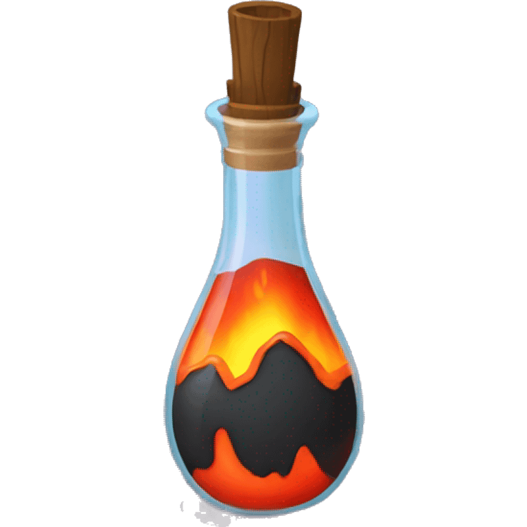 Lava in a potion bottle emoji