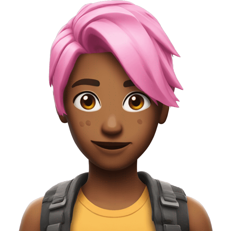 Fortnite Haze pink hair emoji