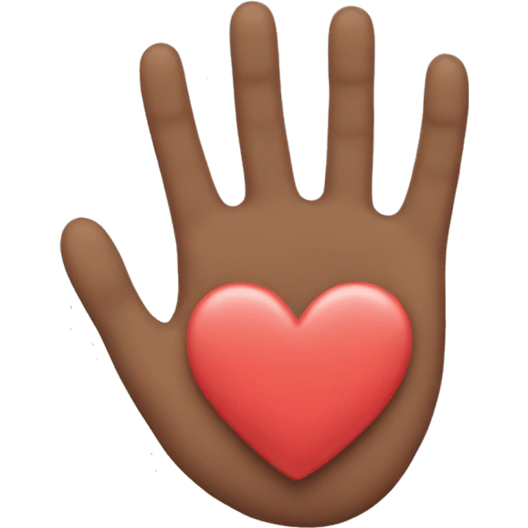 Make a heart out of your fingers with heart on top emoji