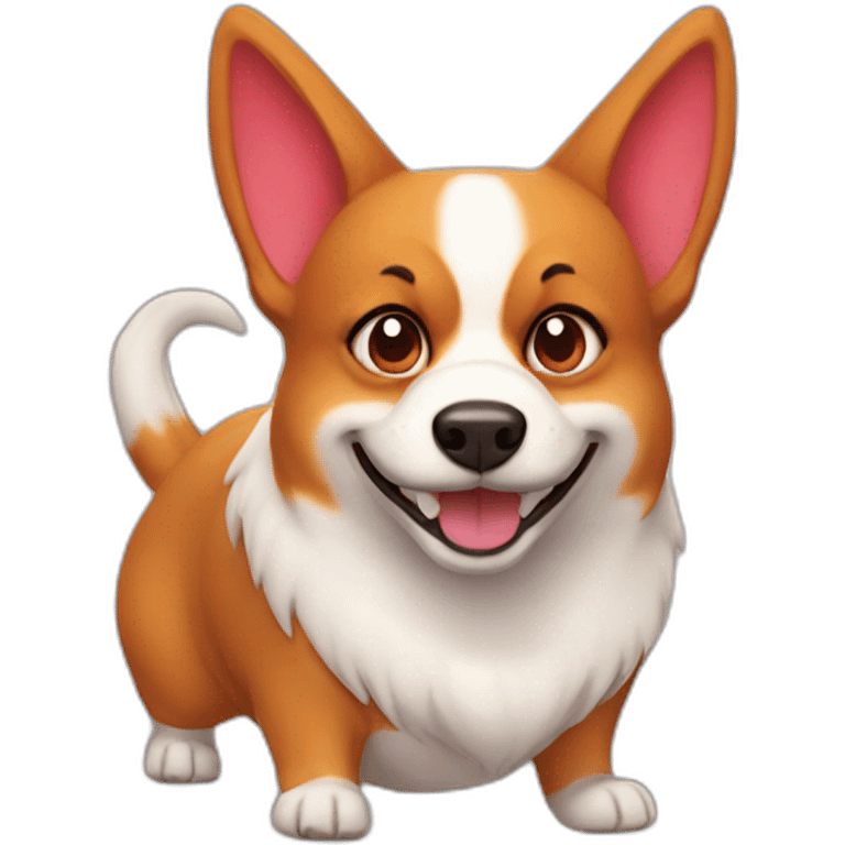 corgi devil emoji