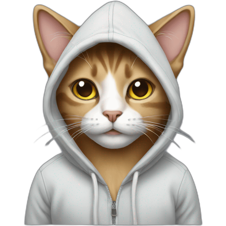 cat with hoodie emoji