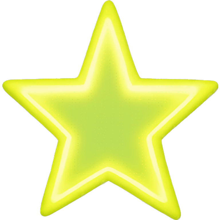 one plain neon yellow star emoji