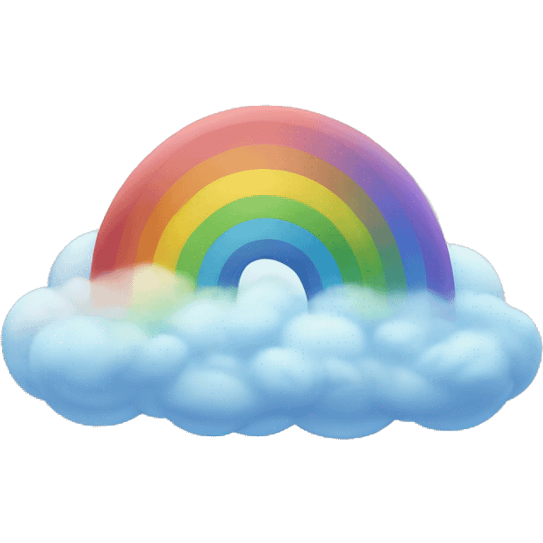 Rainbow cloud emoji