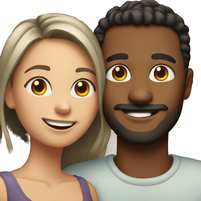 smiling couple  emoji