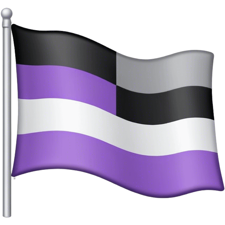 Asexual flag emoji