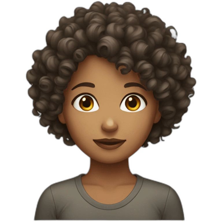 curly hair girl  emoji