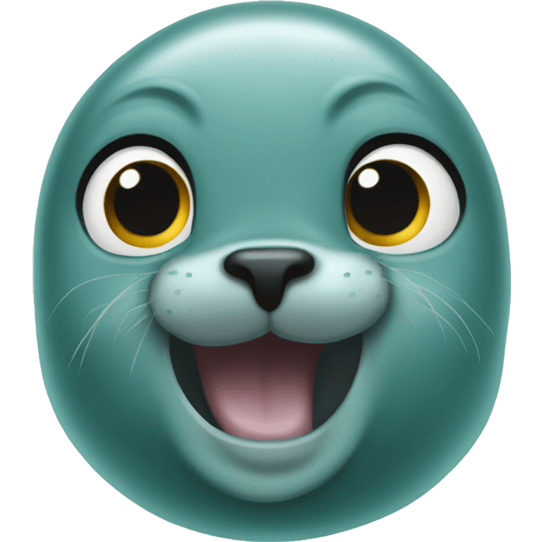 teal seal dizzy emoji