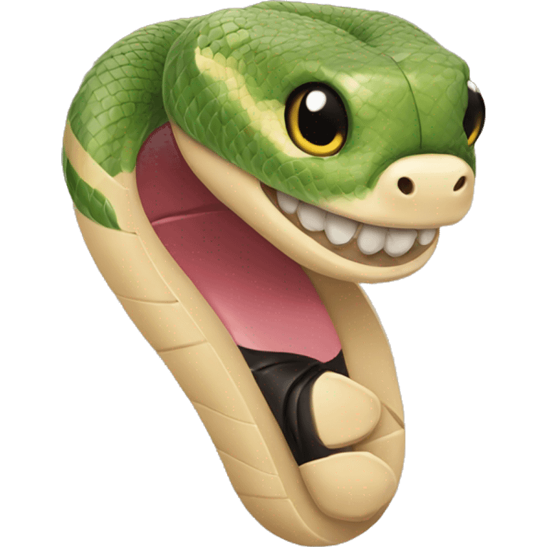 Snake with a manicure emoji