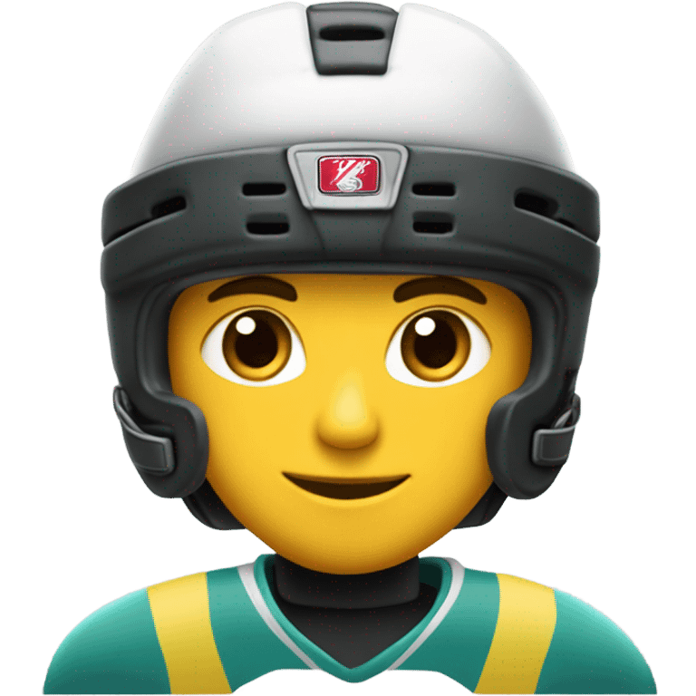 Holden with hockey gear  emoji