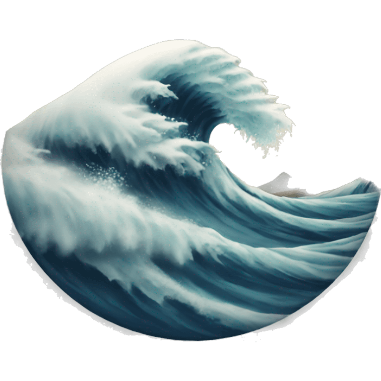 Emoji With Tsunami emoji