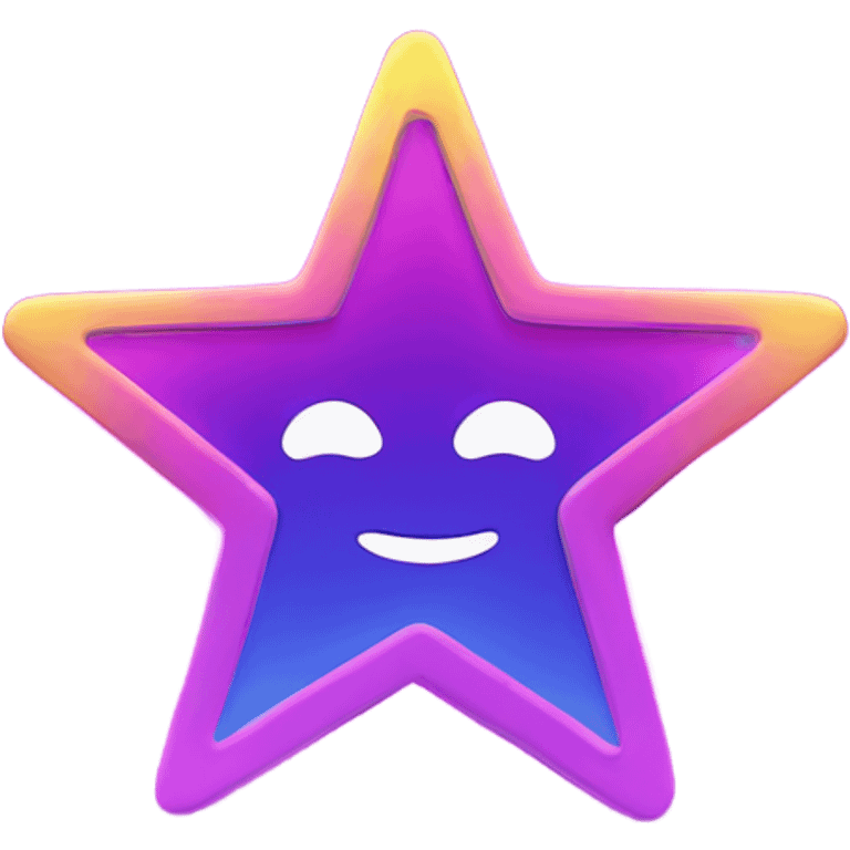 neon star emoji