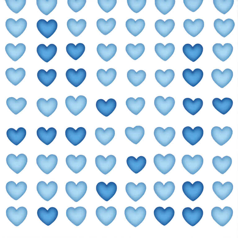 Light blue and dark blue hearts emoji