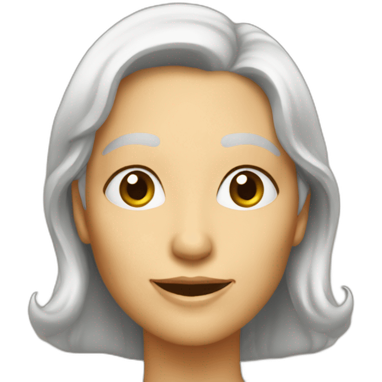 lady old want phone emoji