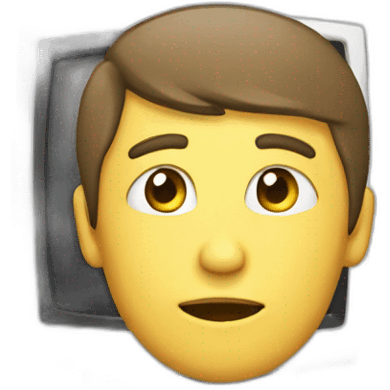 cabeza de televisor con cuerpo de persona emoji