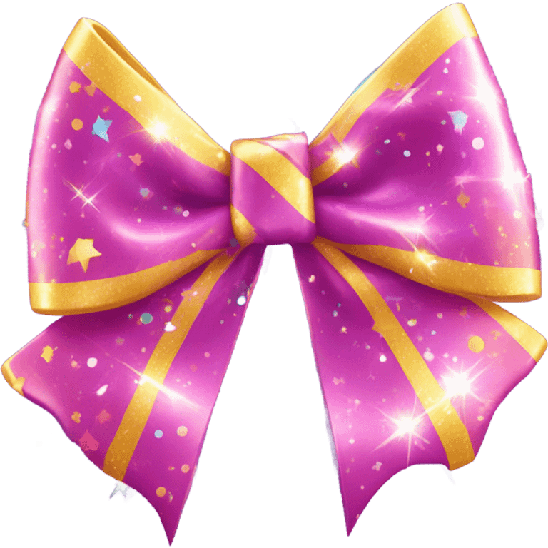 Sparkling bow emoji