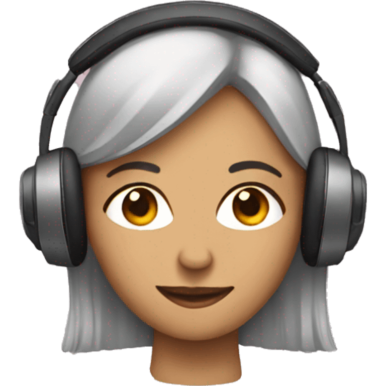 woman with headphones emoji