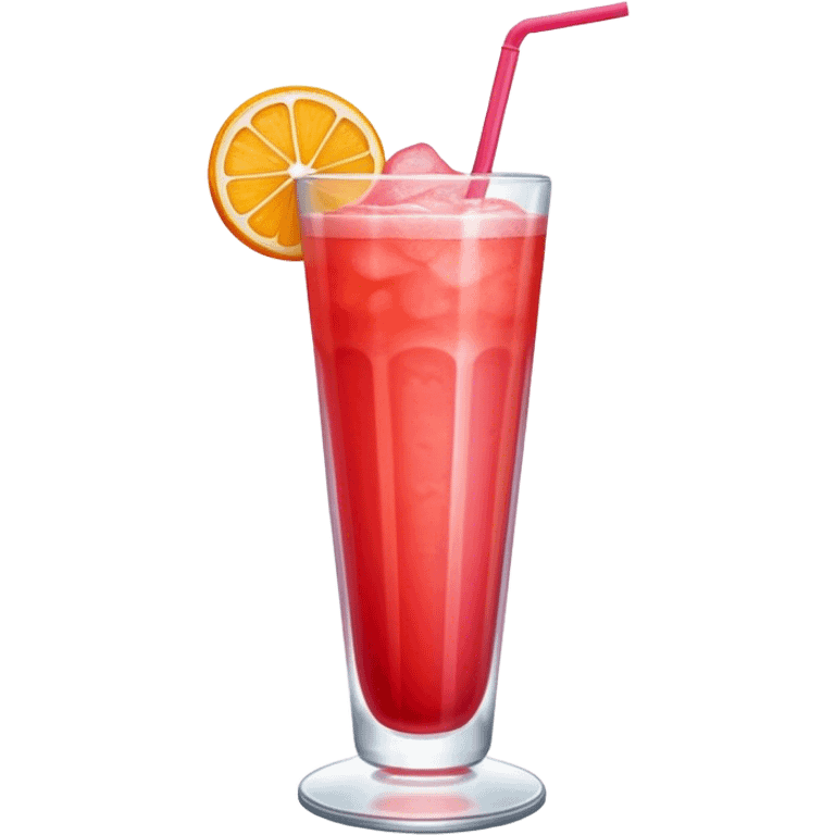 A sweet, red-colored beverage, made with fruit or syrup, often served cold and refreshing, symbolizing traditional drinks like sherbet emoji