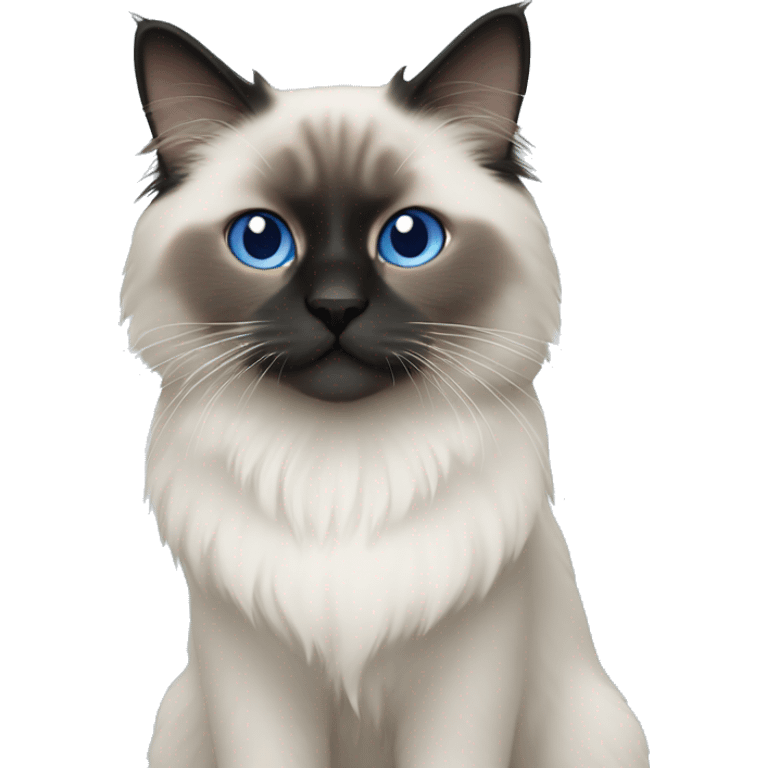 Blue point ragdoll emoji